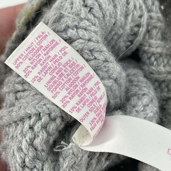 Victorias Secret Pink Bling Cable Knit Mukluk Sweater Boots Rhinestone L 9 - 10 - Picture 9 of 9